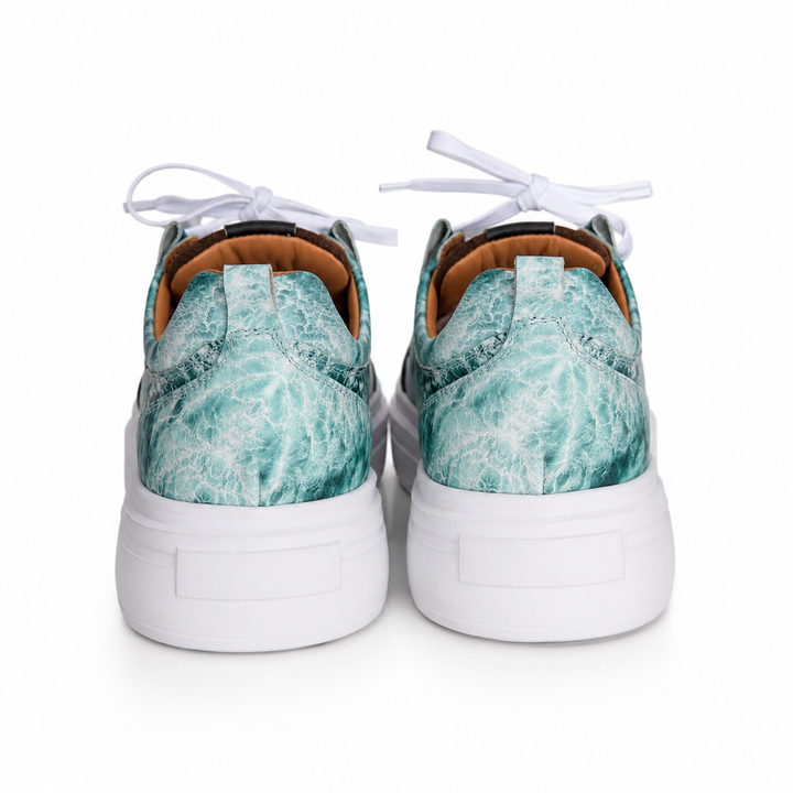 Sneakers Low-Top, Piele, Ocean Mist