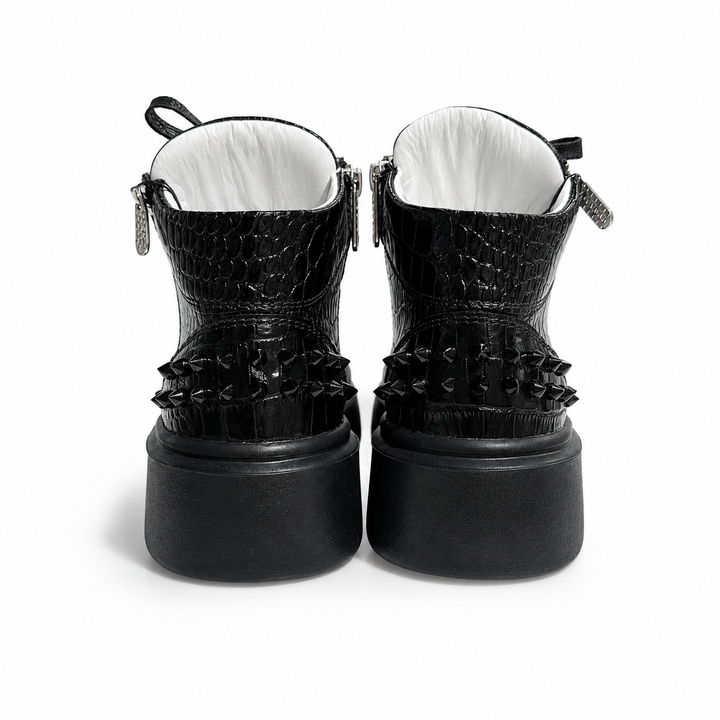 Sneakers Hi-Top, Piele, Panther Leo