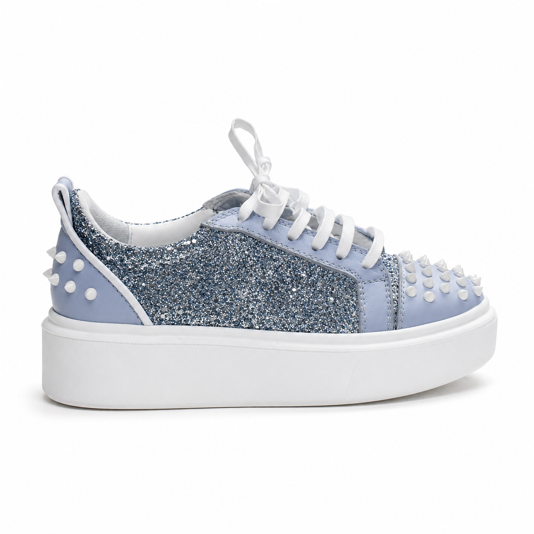 Sneakers Low-Top, Piele, Ice Stardust