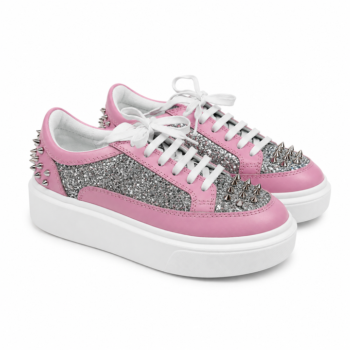 Sneakers Low-Top, Piele, Pink Rush