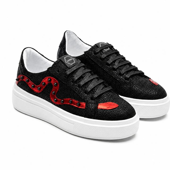 Sneakers Low-Top, Piele, Bloodline Python