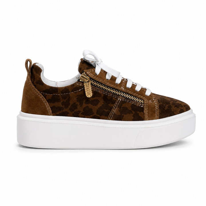 Sneakers Low-Top, Piele, Wild Cognac