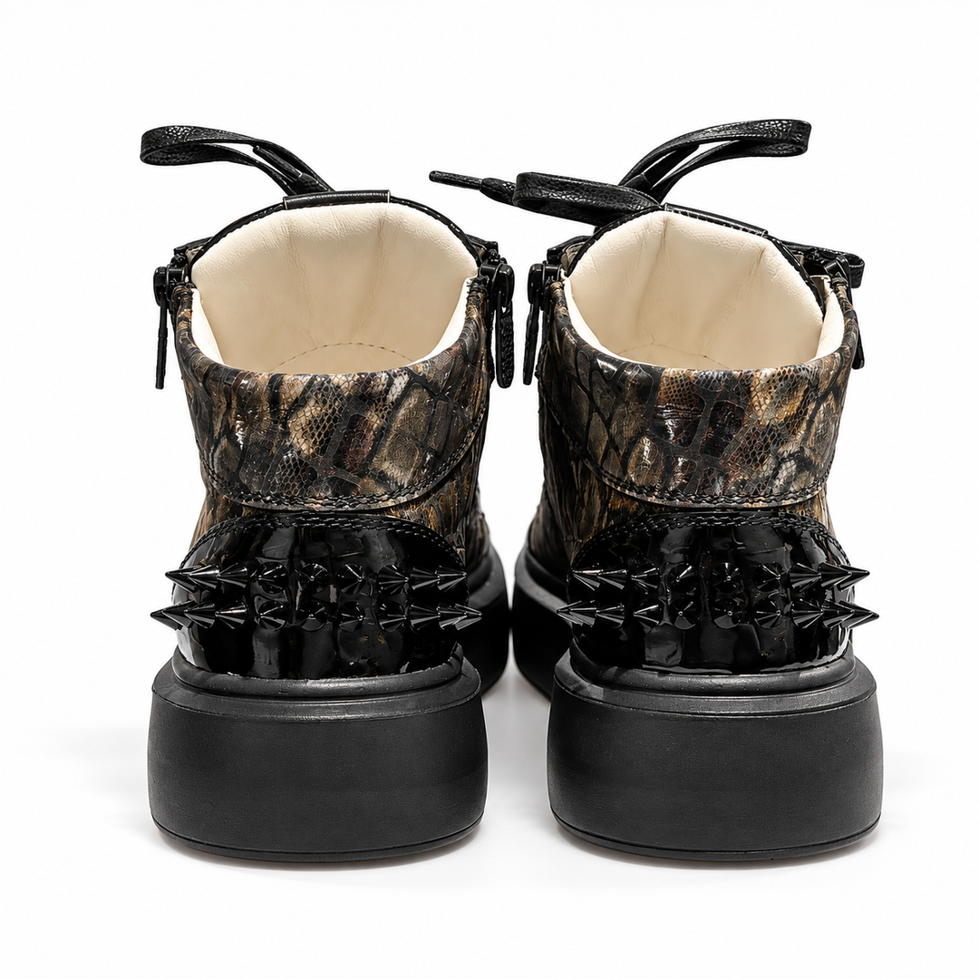 Sneakers Hi-Top, Piele,  Dark Eclipse