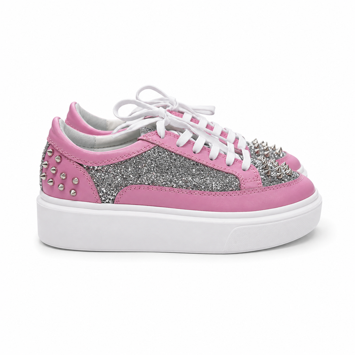 Sneakers Low-Top, Piele, Pink Rush