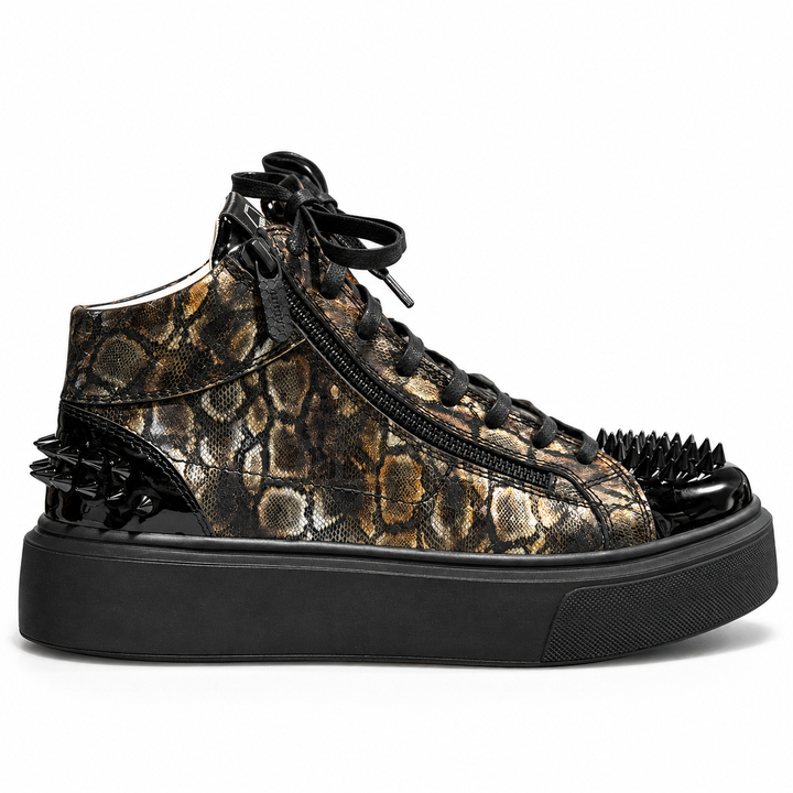 Sneakers Hi-Top, Piele,  Dark Eclipse
