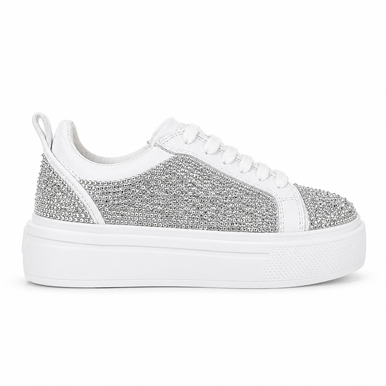 Sneakers Low-Top, Piele, Cristale, Ice Crystal