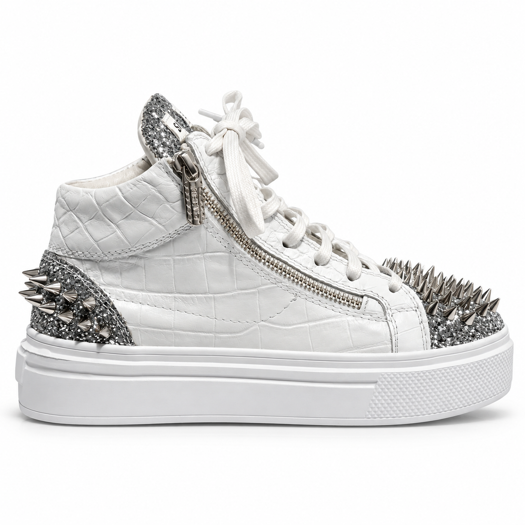 Sneakers Hi-Top, Piele, Diamond Frost