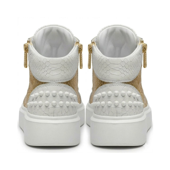 Sneakers Hi-Top, Piele, Golden Edge