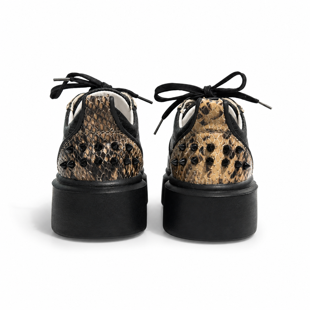Sneakers Low-Top, Piele, Snake of Sahara