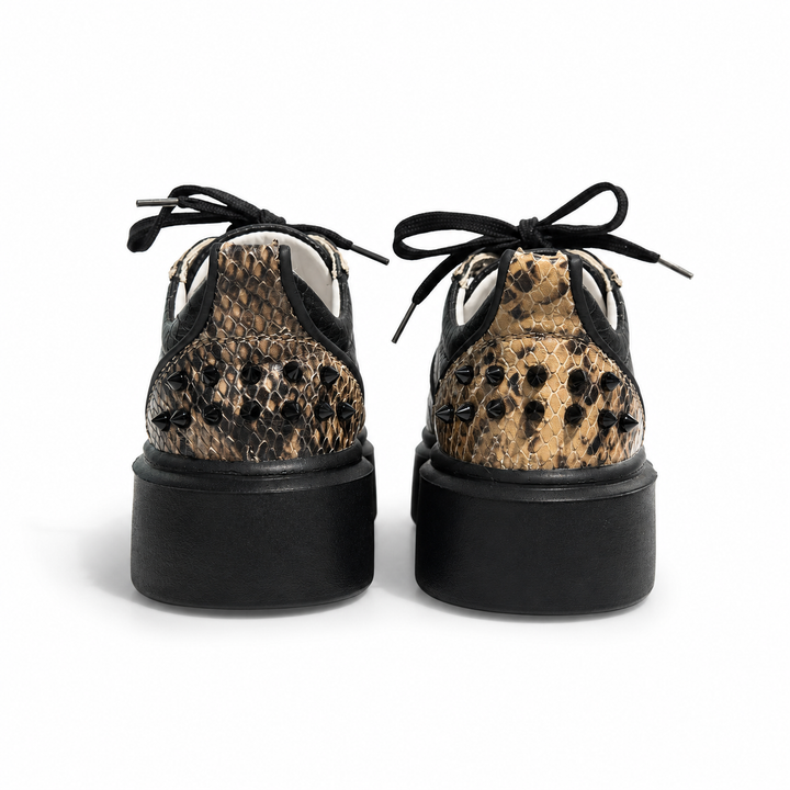 Sneakers Low-Top, Piele, Snake of Sahara