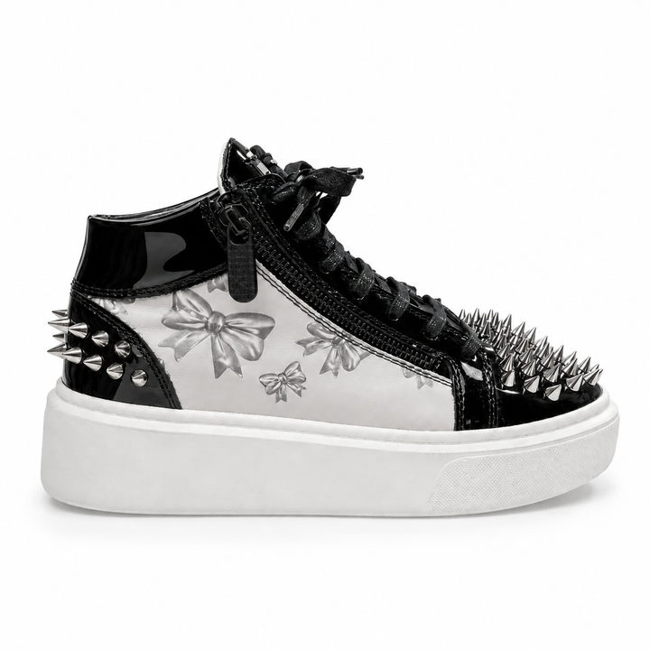 Sneakers Hi-Top, Piele, Bows&amp;Cash