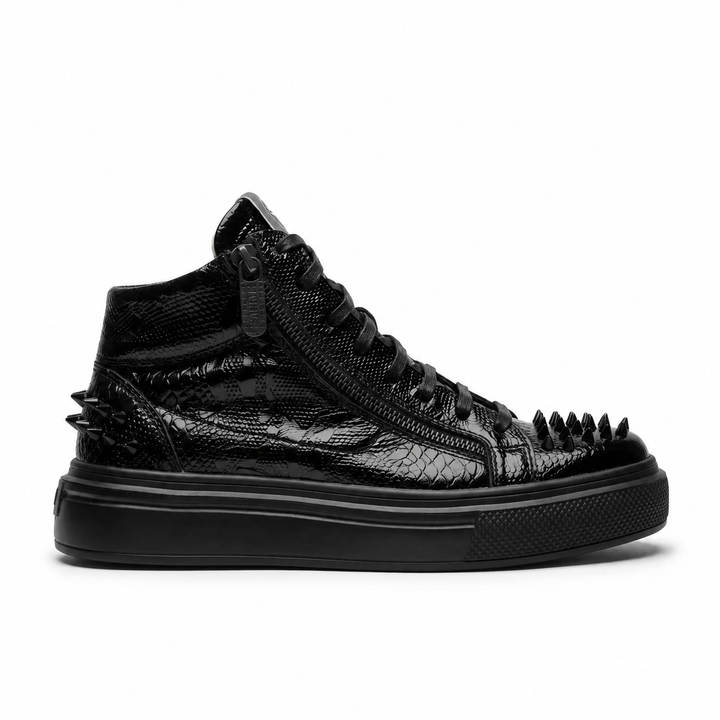 Sneakers Hi-Top, Piele, Black Imperium