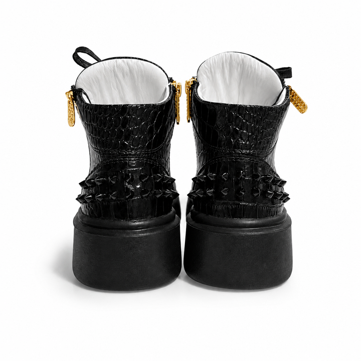 Sneakers Hi-Top, Piele, Panther Leo