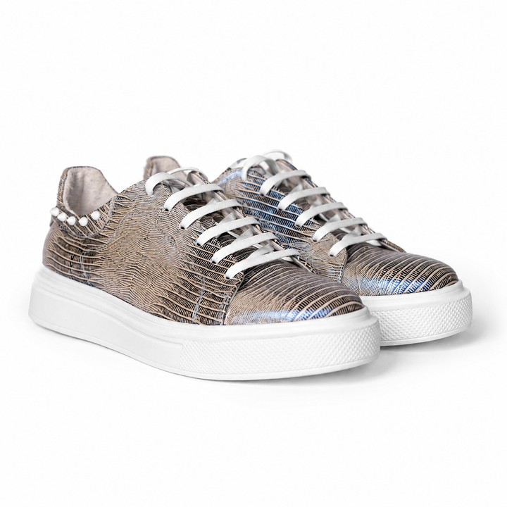 Sneakers Low-Top, Piele, Blue Reflection