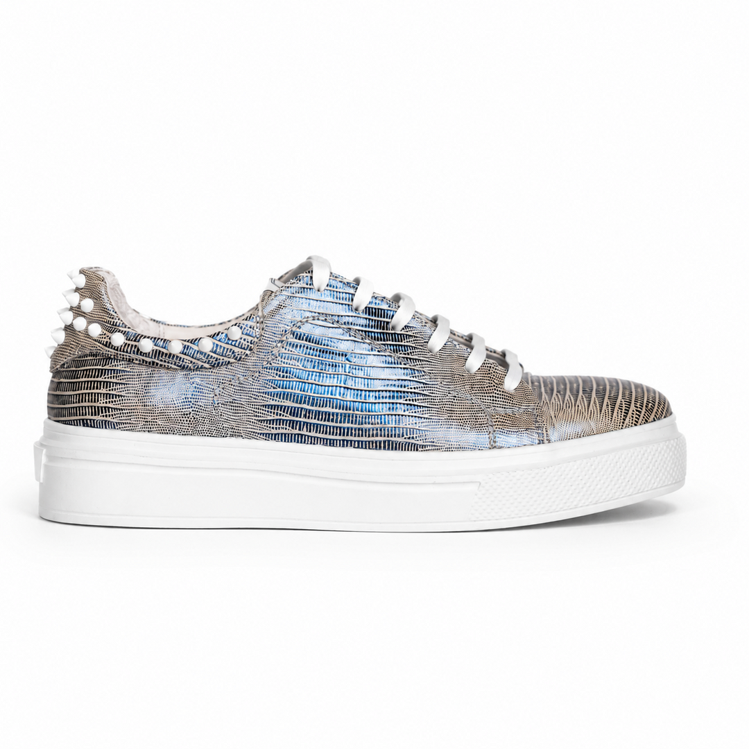 Sneakers Low-Top, Piele, Blue Reflection