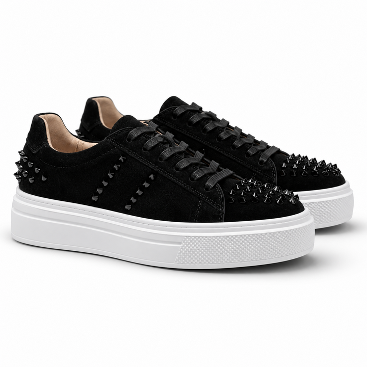Sneakers Low-Top, Piele, Studded Suede