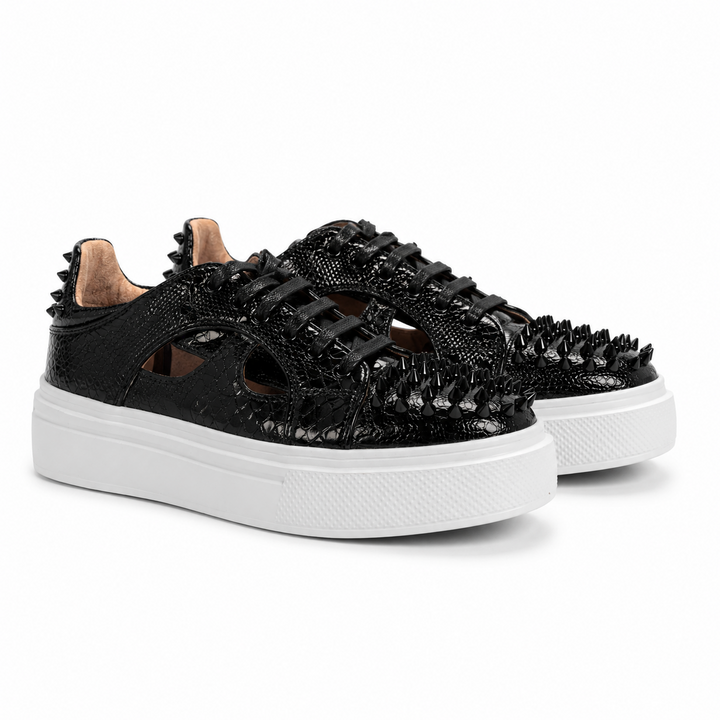 Sneakers Low-Top, Piele, Slate Motion