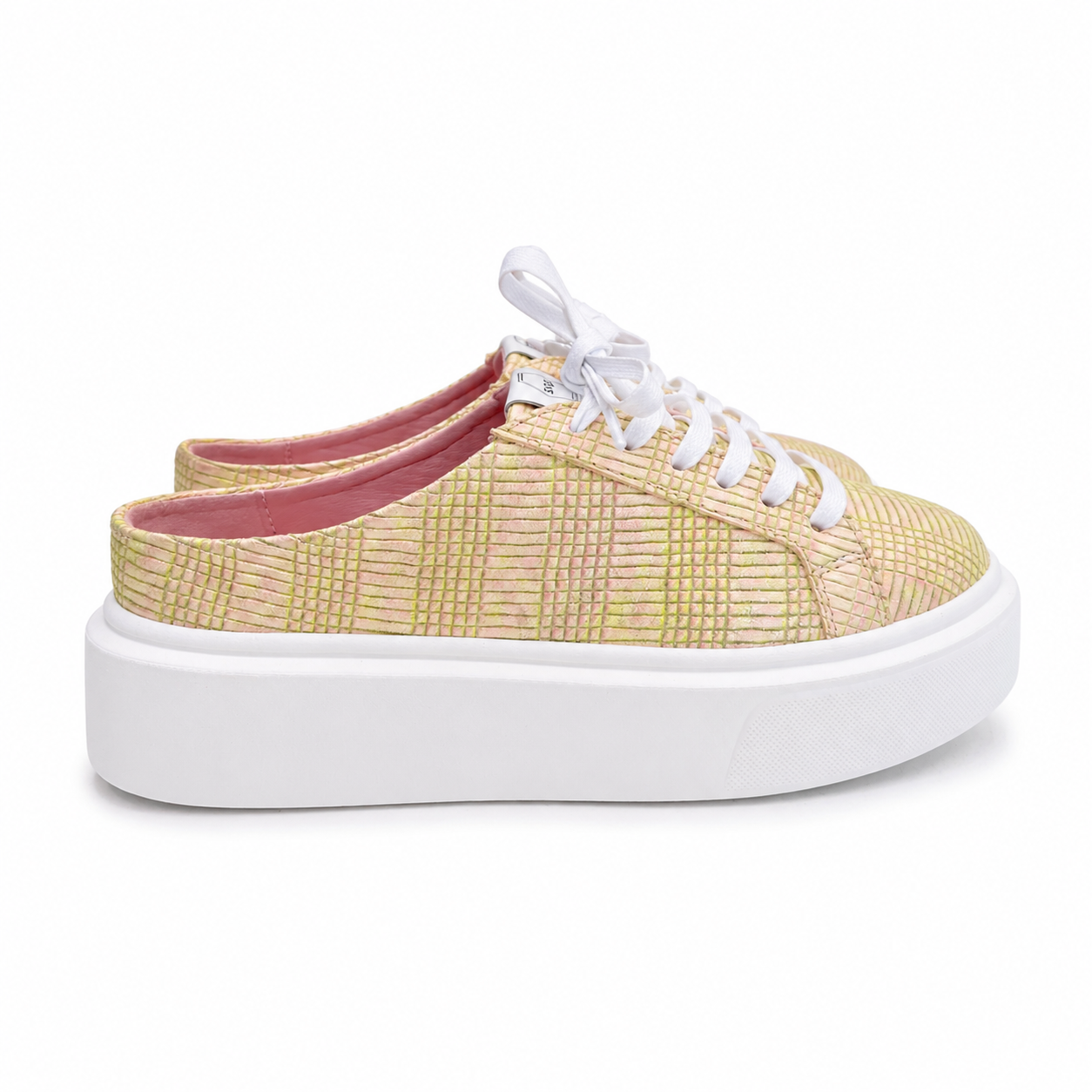 Mule Sneakers, Saboți, Piele, Blush Pearl