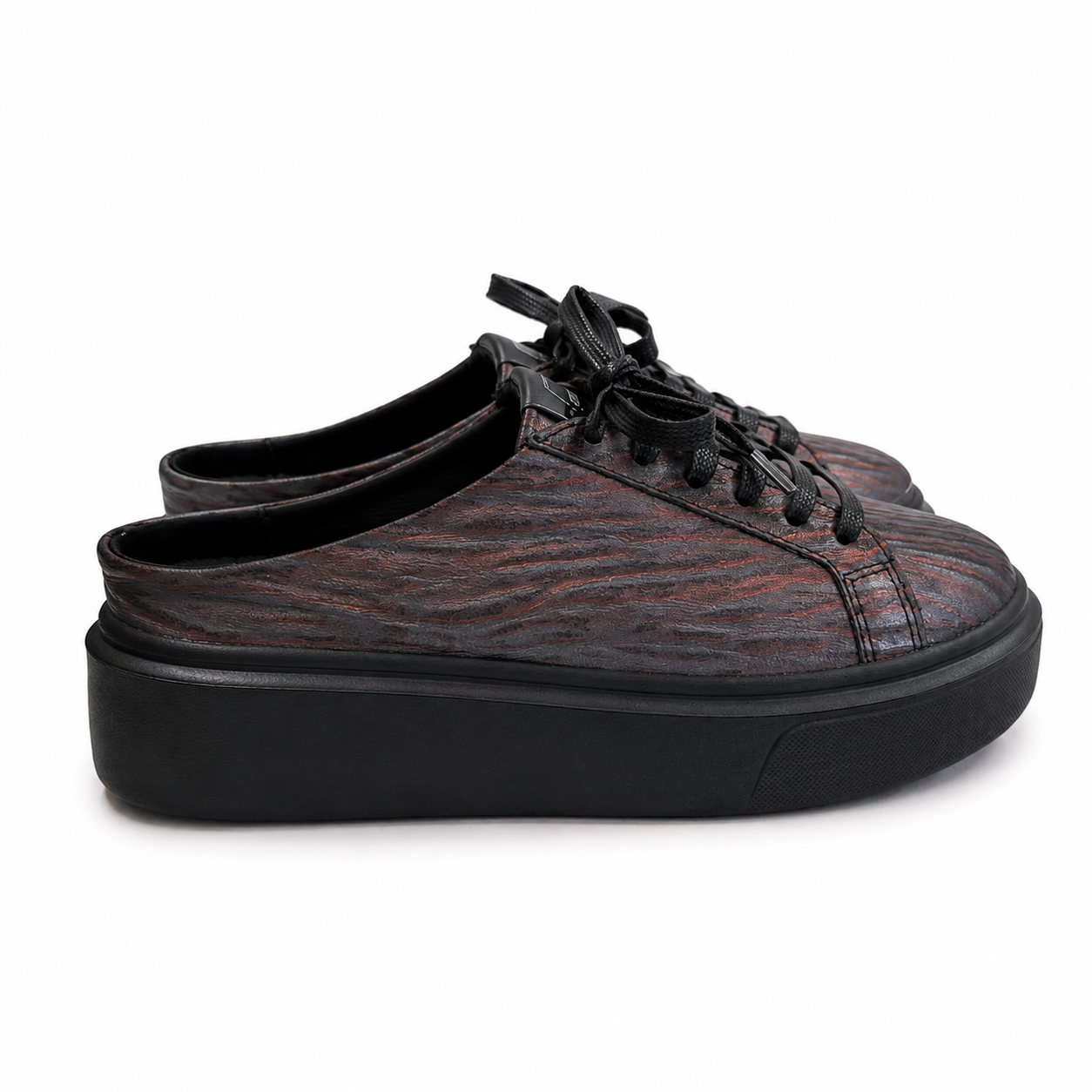 Mule Sneakers, Saboți, Piele, Volcanic Wood