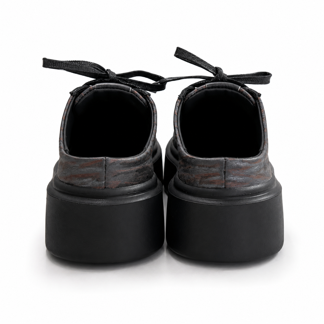 Mule Sneakers, Saboți, Piele, Volcanic Wood