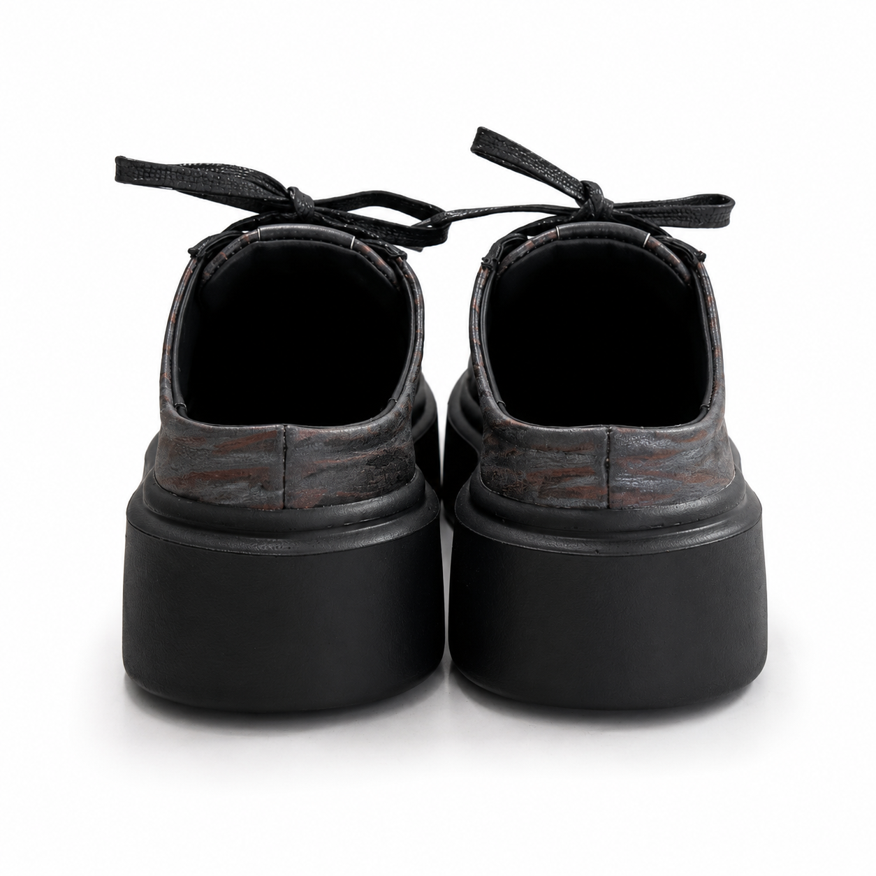 Mule Sneakers, Saboți, Piele, Volcanic Wood