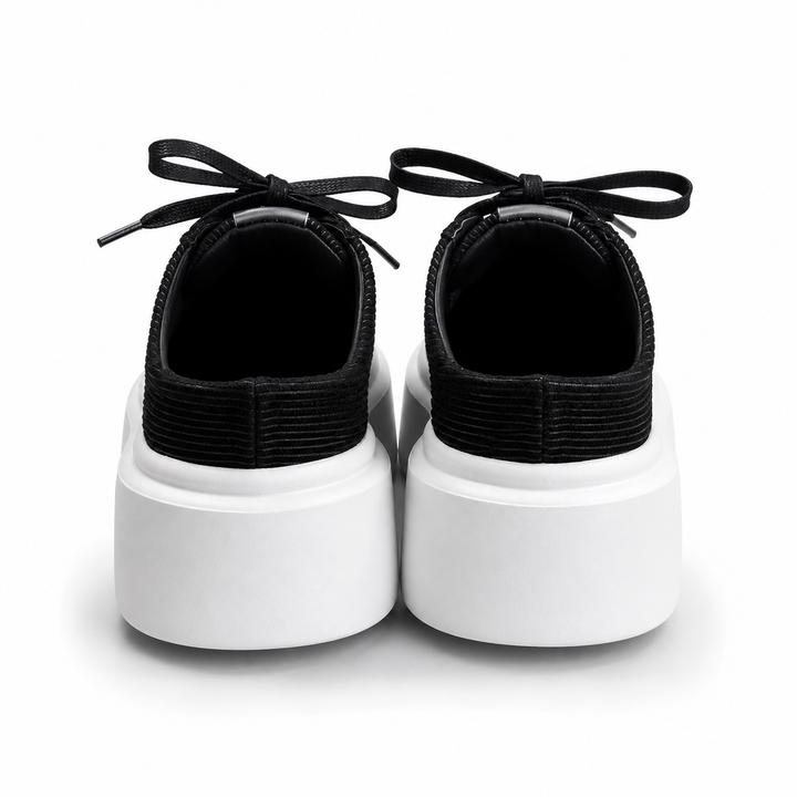 Mule Sneakers, Saboți, Piele, Midnight Onyx