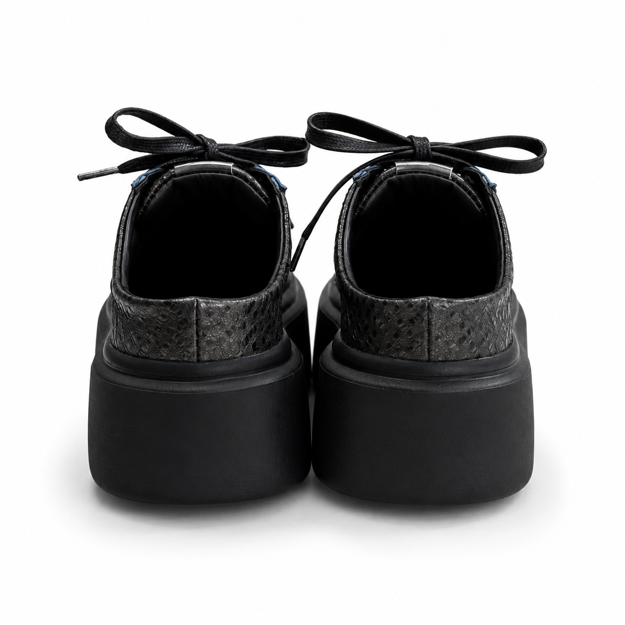 Mule Sneakers, Saboți, Piele, Graphite Eclipse