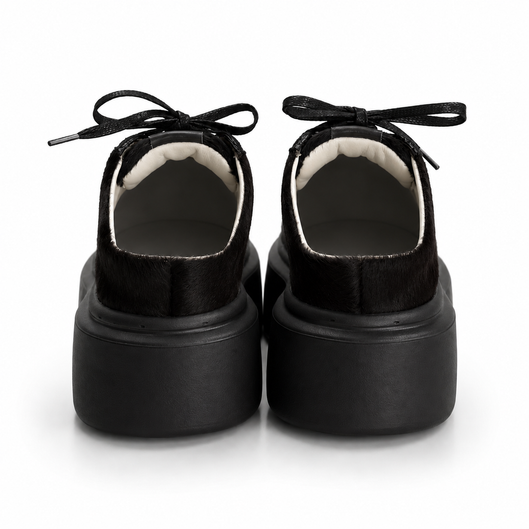 Mule Sneakers, Saboți, Piele, Pony Espresso