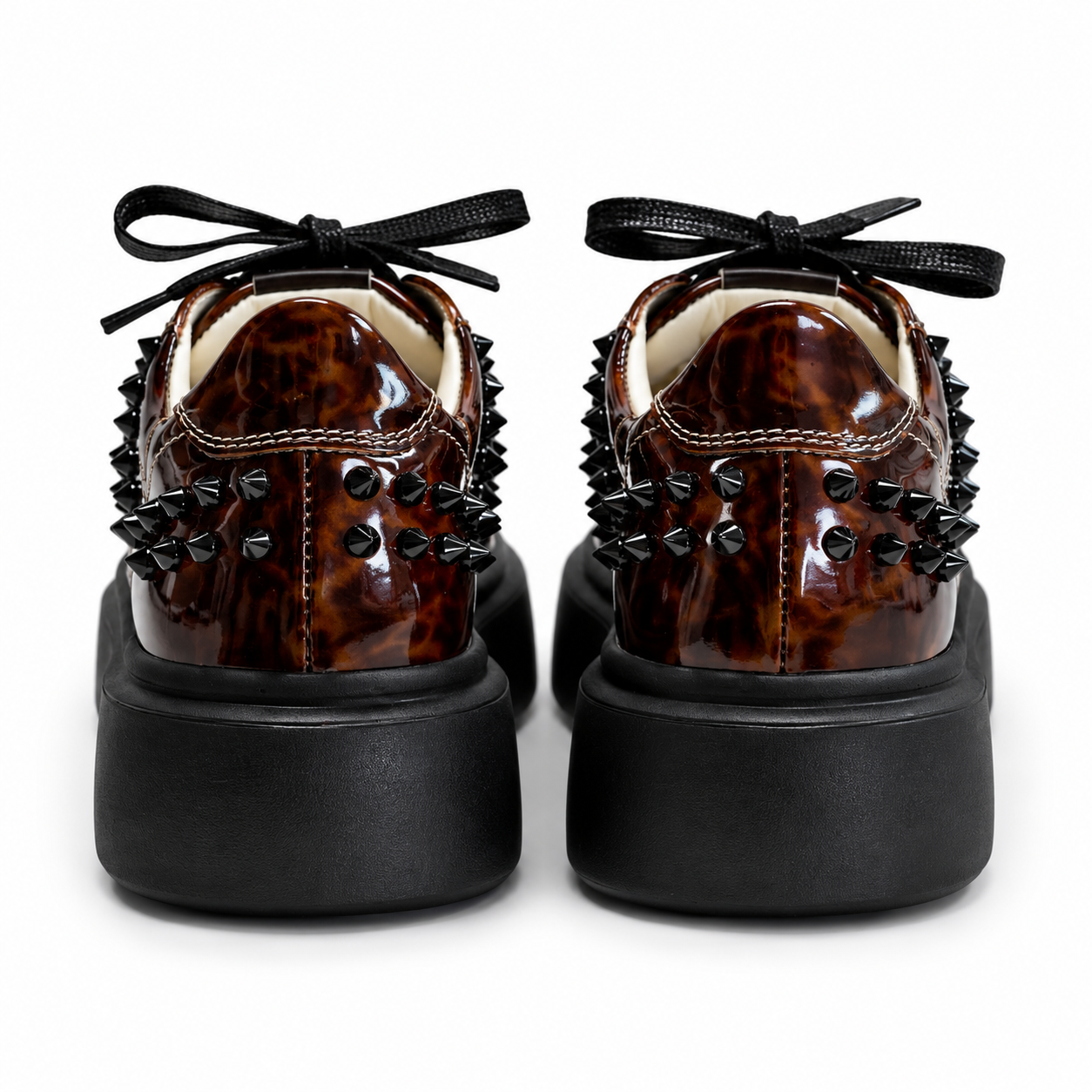 Sneakers Low-Top, Piele, Amber Tortoise