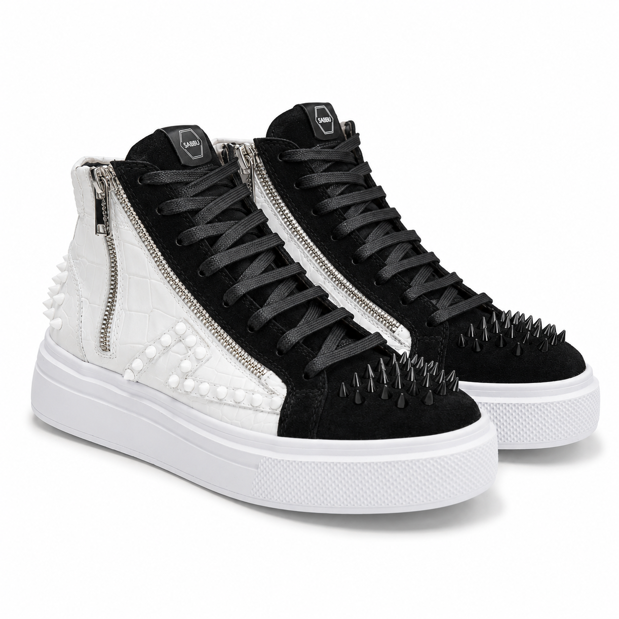 Sneakers Hi-Top, Piele, Midnight Croco High