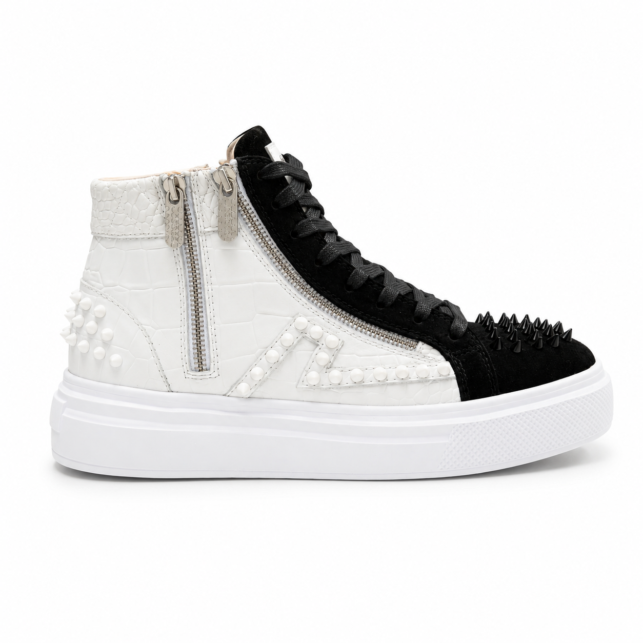 Sneakers Hi-Top, Piele, Midnight Croco High