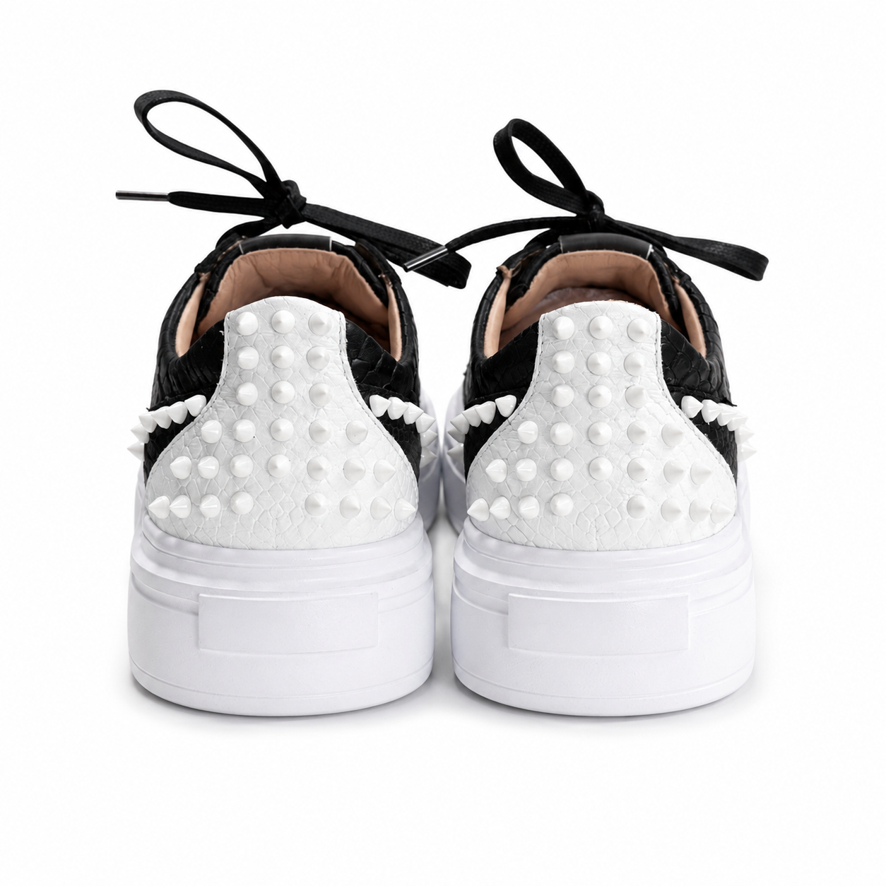 Sneakers Low-Top, Piele, Domino Snake