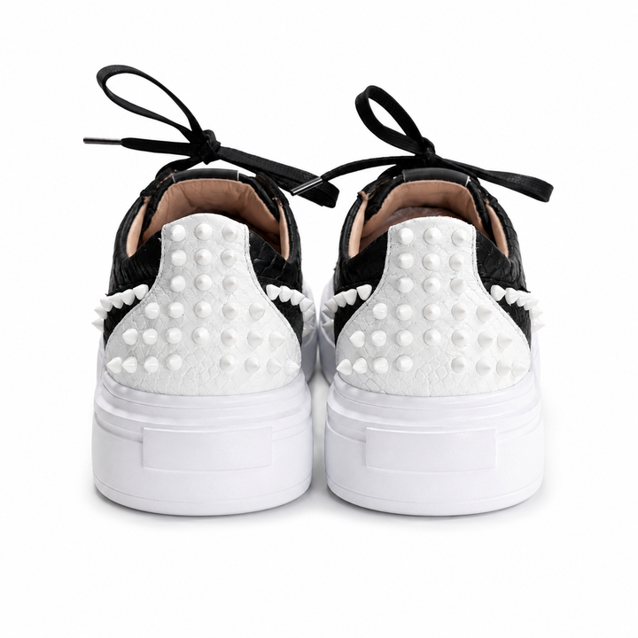 Sneakers Low-Top, Piele, Domino Snake