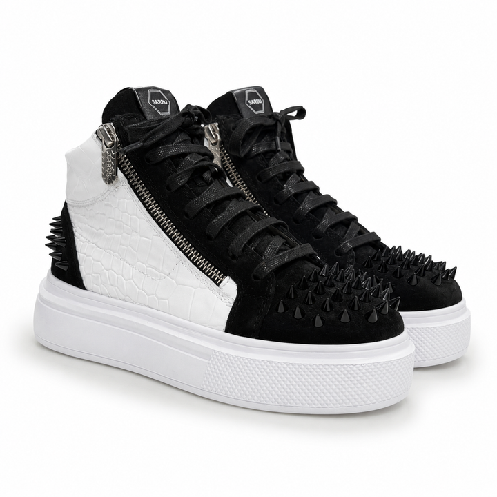 Sneakers Hi-Top, Piele, Vertex Bold