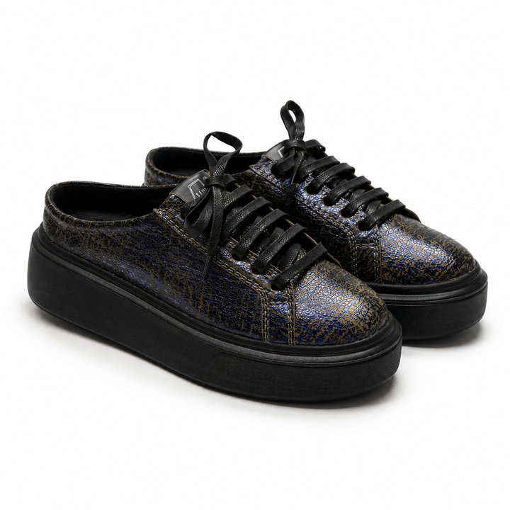 Mule Sneakers, Piele, Midnight Bronze