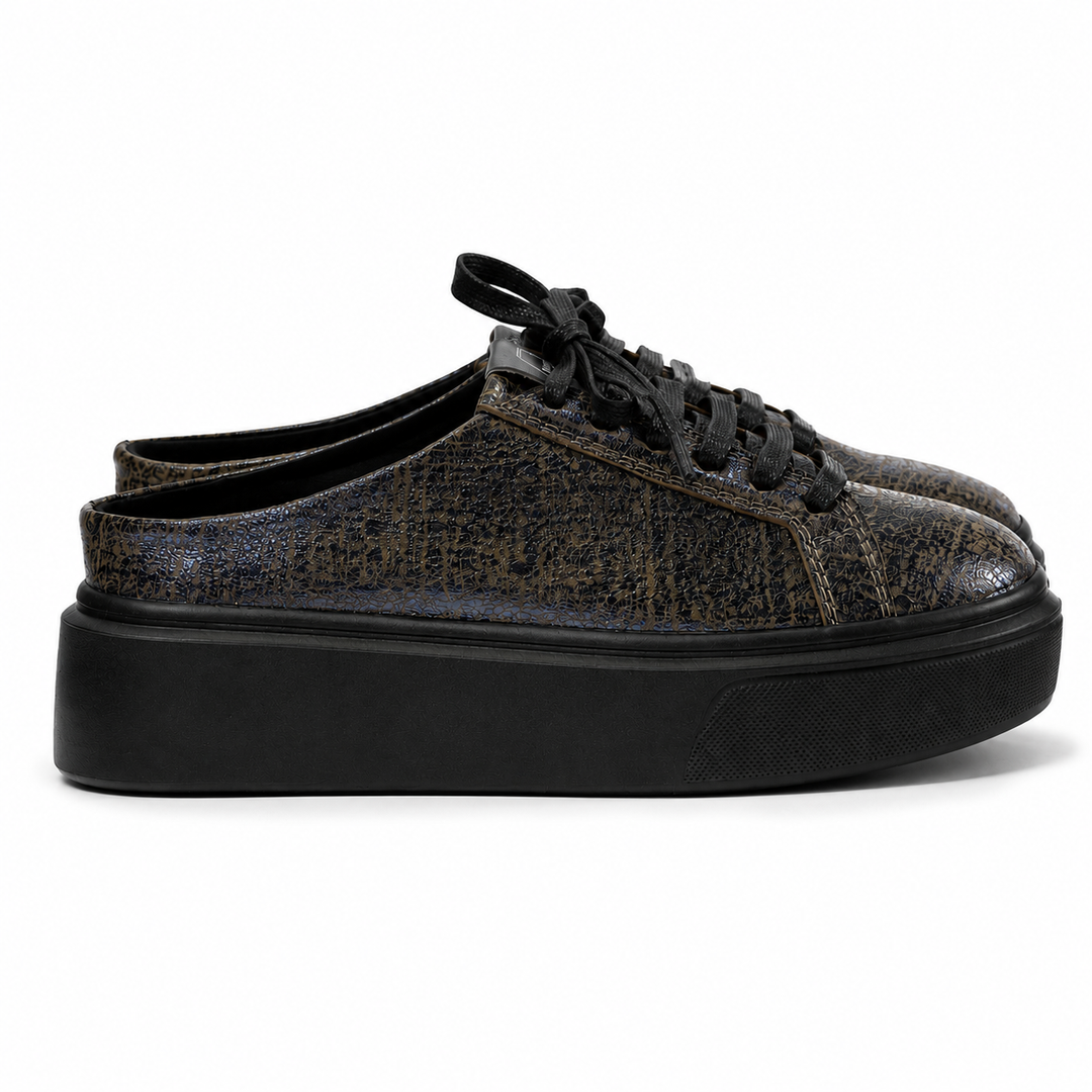 Mule Sneakers, Piele, Midnight Bronze