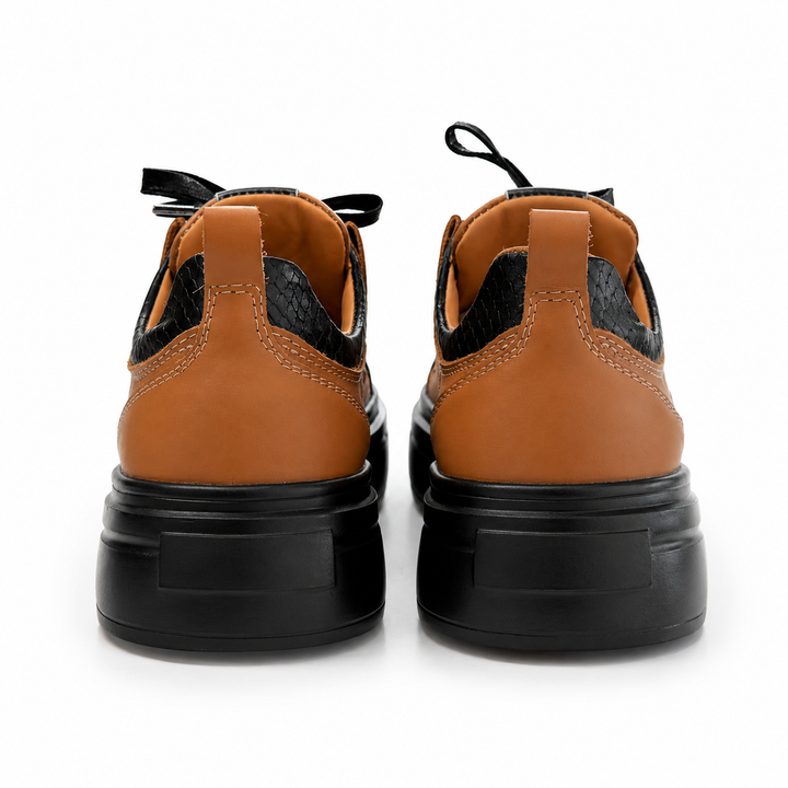 Sneakers Low-Top, Piele, Dessert Noir