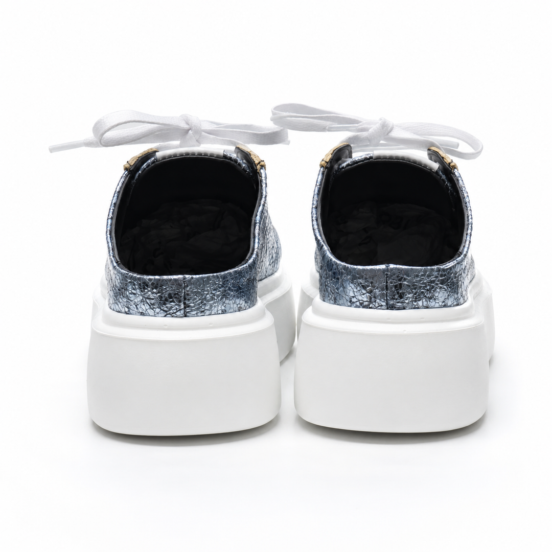 Mule Sneakers, Saboți, Piele, Ice Storm
