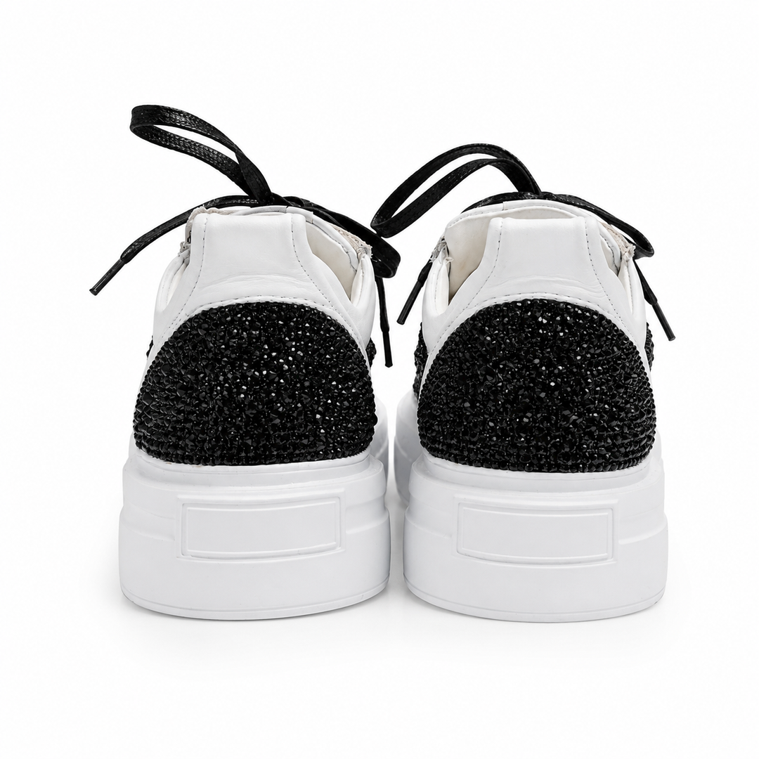 Sneakers Low-Top, Piele, Cristale, Eclipse Crystal