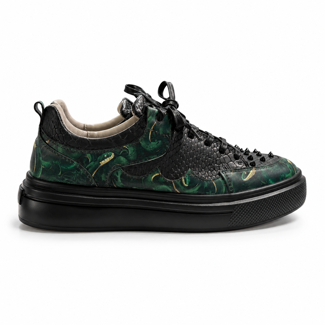 Sneakers Low-Top, Piele, Emerald Viper