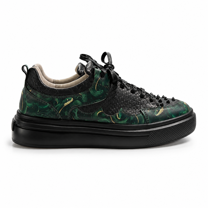 Sneakers Low-Top, Piele, Emerald Viper