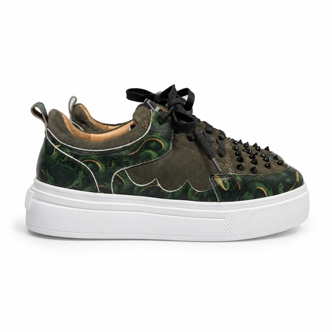 Sneakers Low-Top, Piele, Green Viper