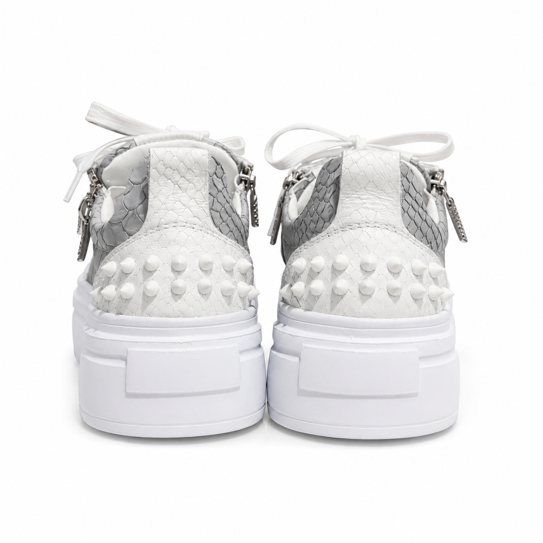 Sneakers Low-Top, Piele, Arctic Grey