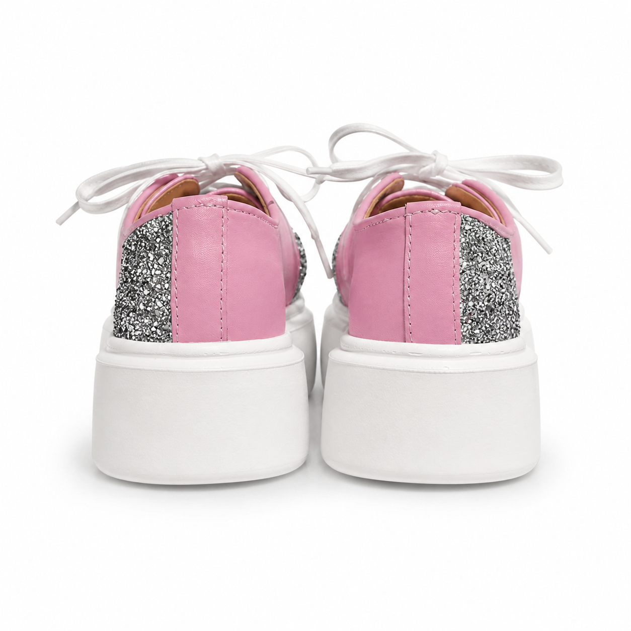 Sneakers Low-Top, Piele, Silver Blush