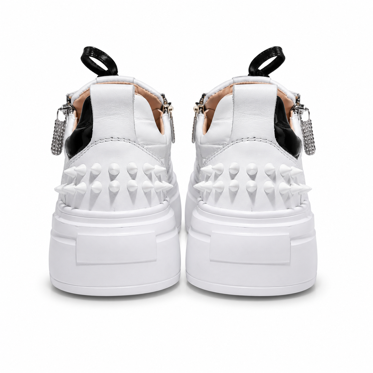 Sneakers Low-Top, Piele, Black Croco