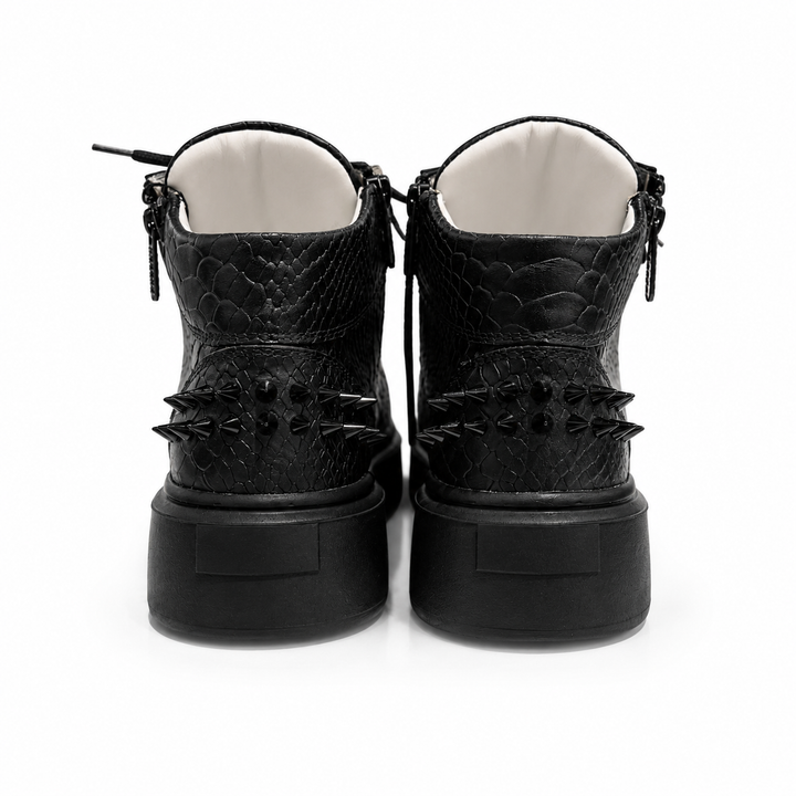 Sneakers Hi-Top, Piele, Black Obsession
