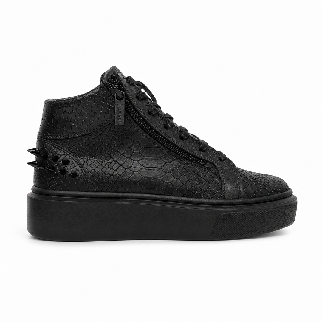 Sneakers Hi-Top, Piele, Black Obsession