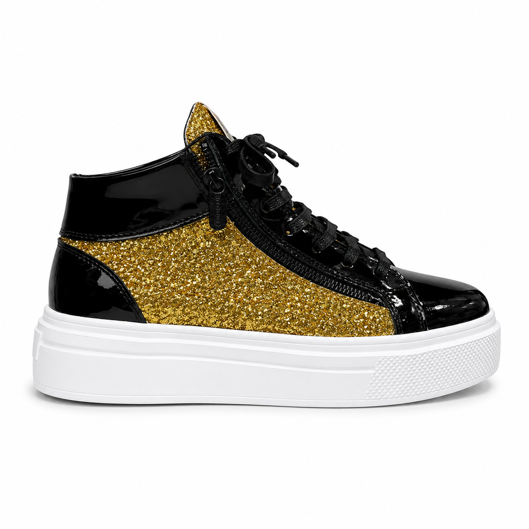 Sneakers Hi-Top, Piele, Golden Rush