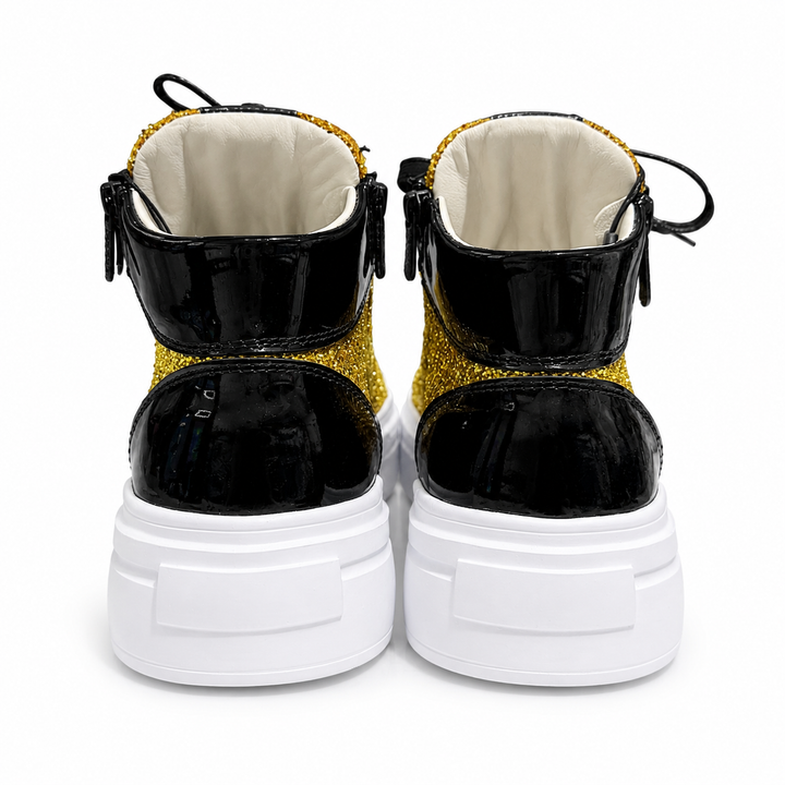 Sneakers Hi-Top, Piele, Golden Rush