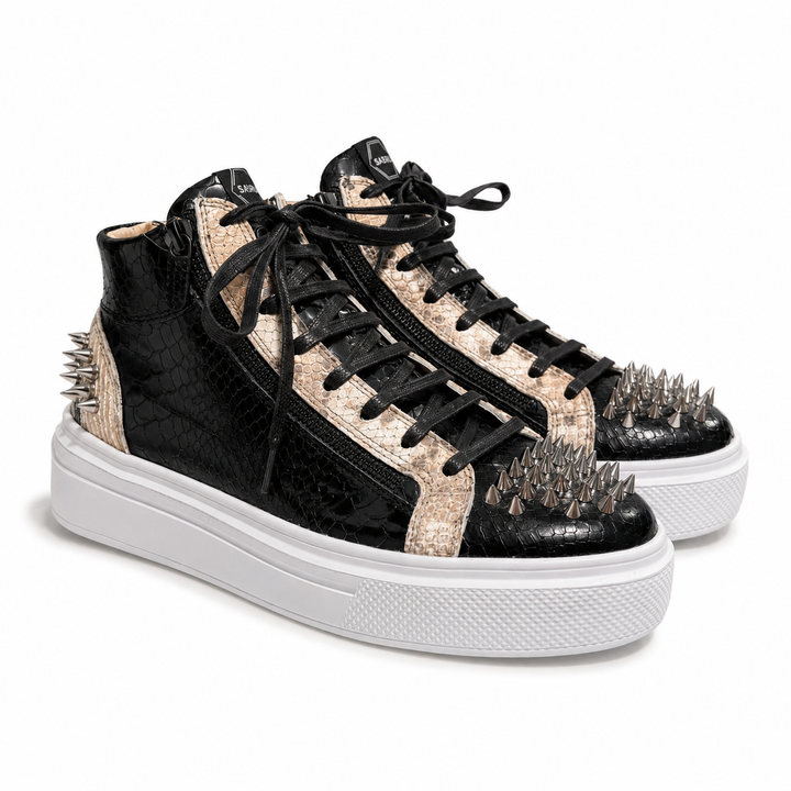 Sneakers Hi-Top, Piele, Titan Peak